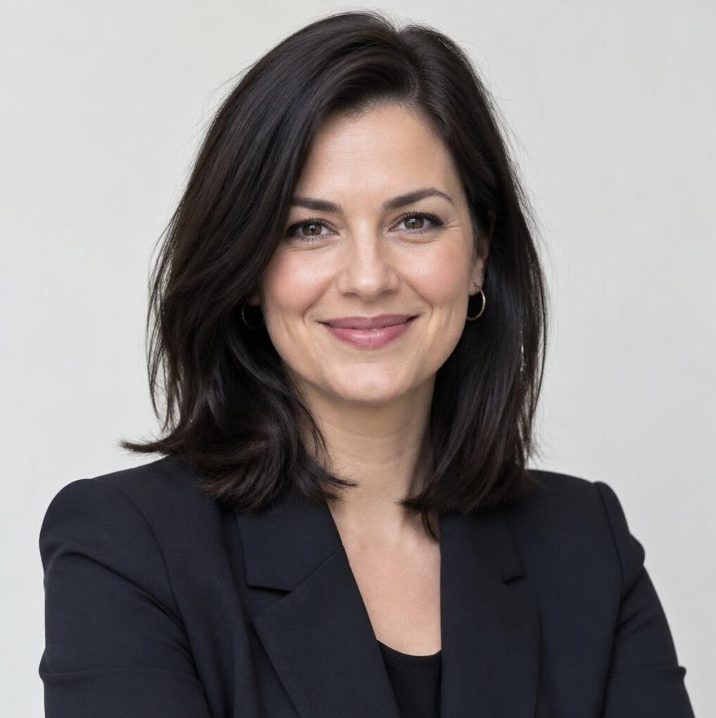 Portrait of a smiling businesswoman in a blazer
